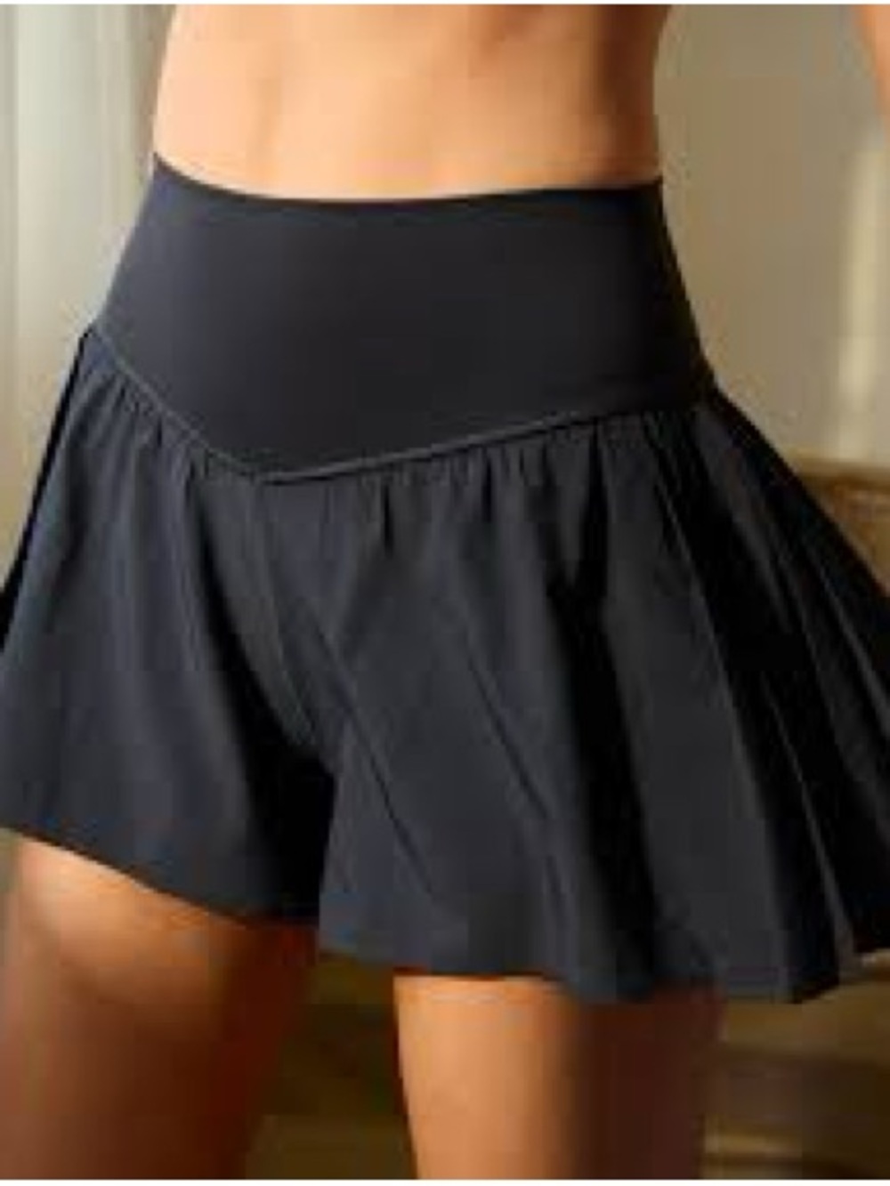 OFFLINE By Aerie Real Me Pleated Flowy Short